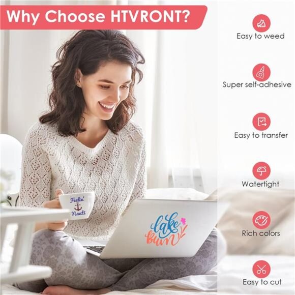 Permanent Vinyl for Cutting Machine-100 Pack 12 "x12 Adhesive Vinyl Sheets Set - Picture 6 of 8